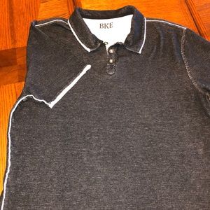 BKE black polo collared shirt soft XL
